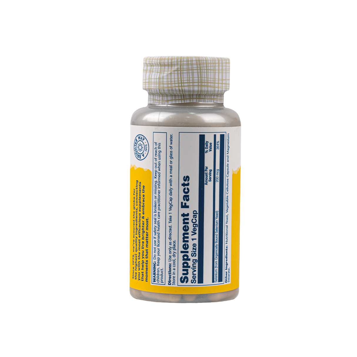 Solaray Selenium 200mcg 100vegcap