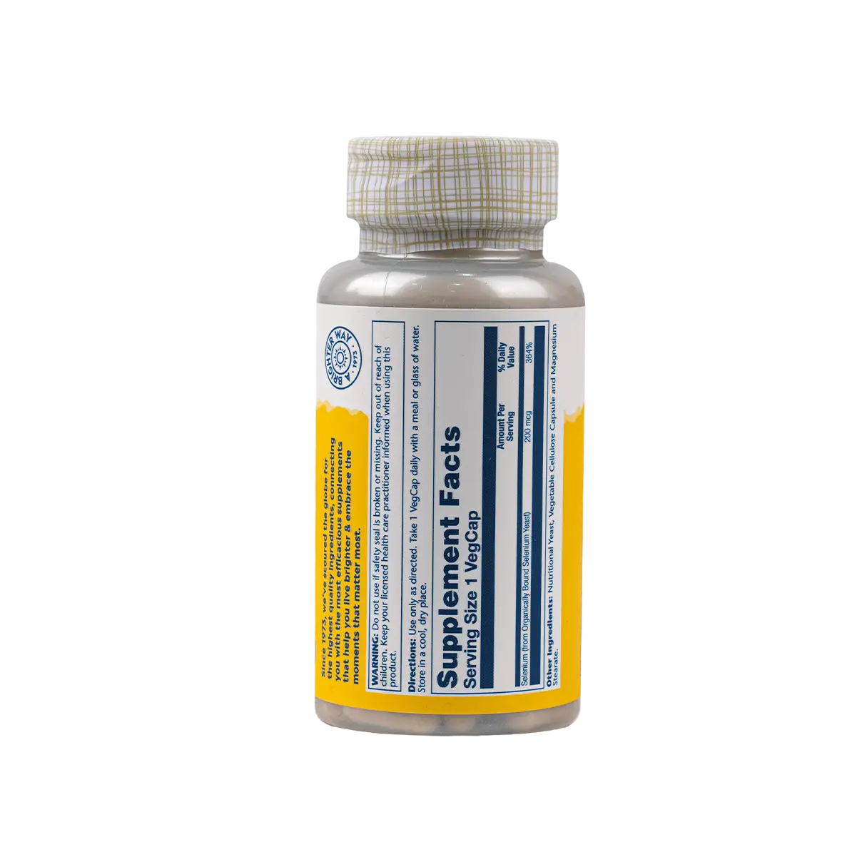 Solaray Selenium 200mcg 100vegcap