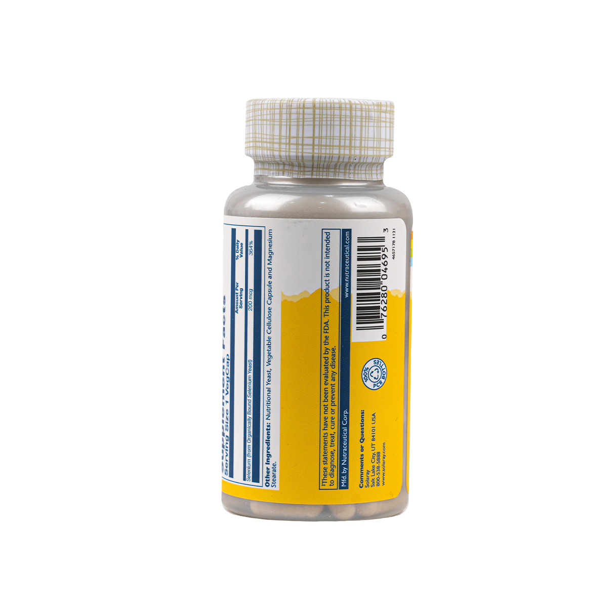 Solaray Selenium 200mcg 100vegcap