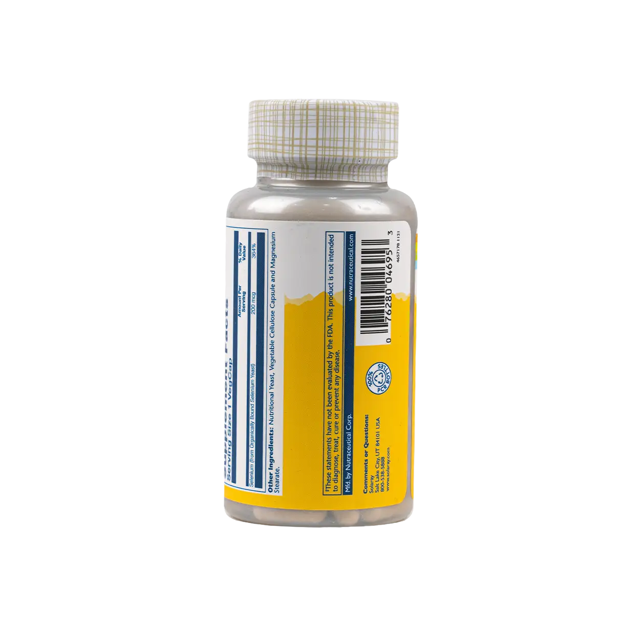 Solaray Selenium 200mcg 100vegcap