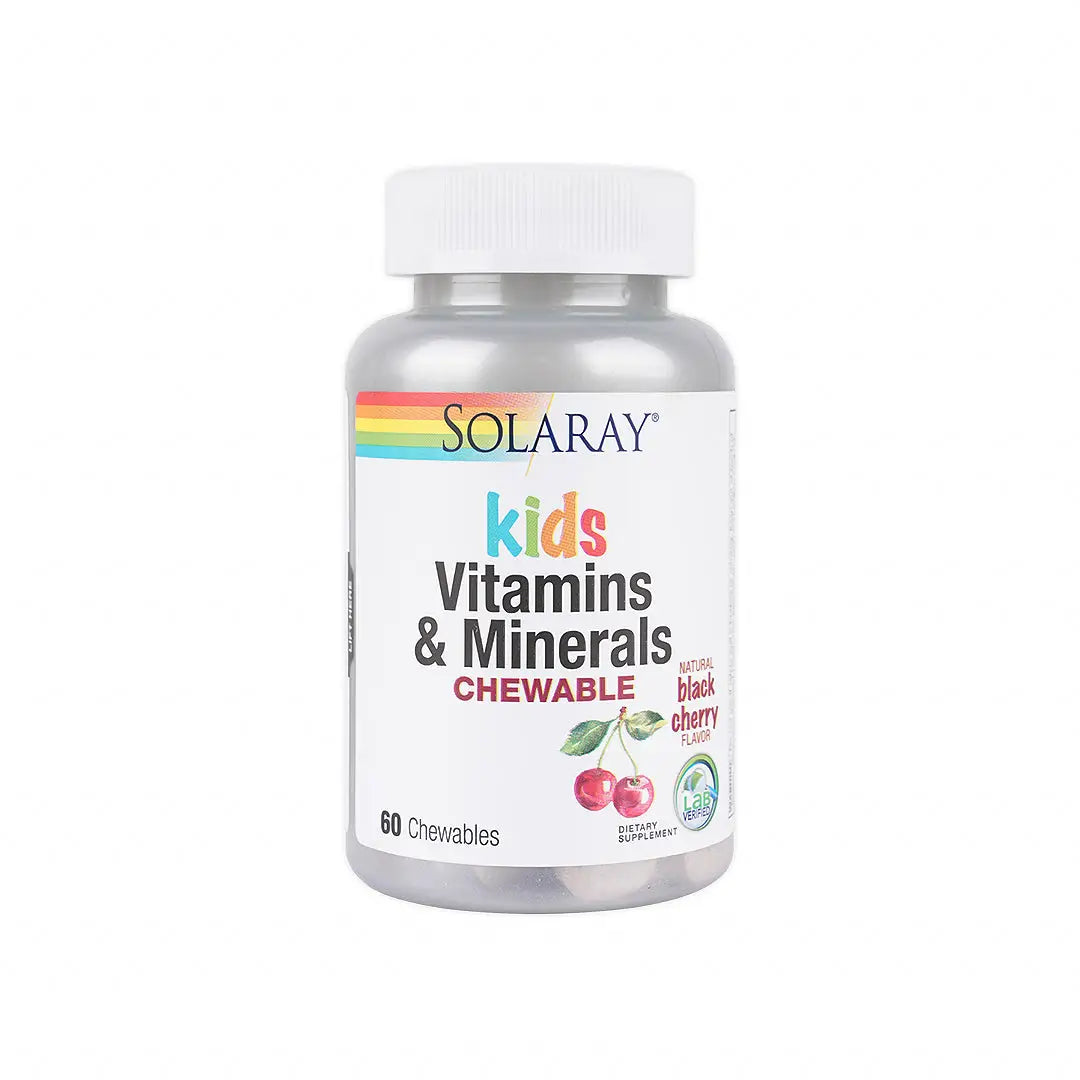 33358-Solaray Kids Vitamins & Minerals 60Chewables