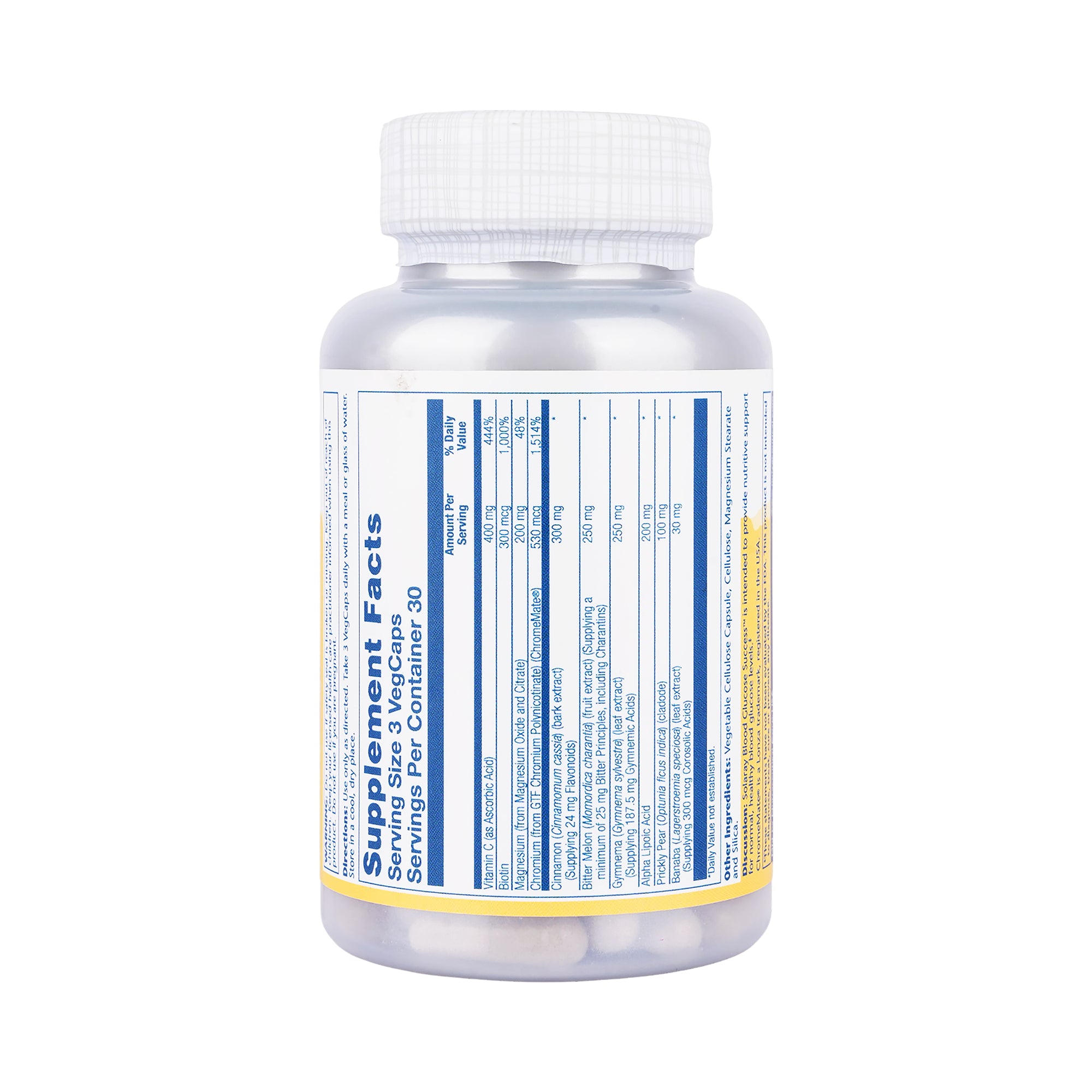33364-Solaray Blood Glucose Success 90 Veg Capsules +2