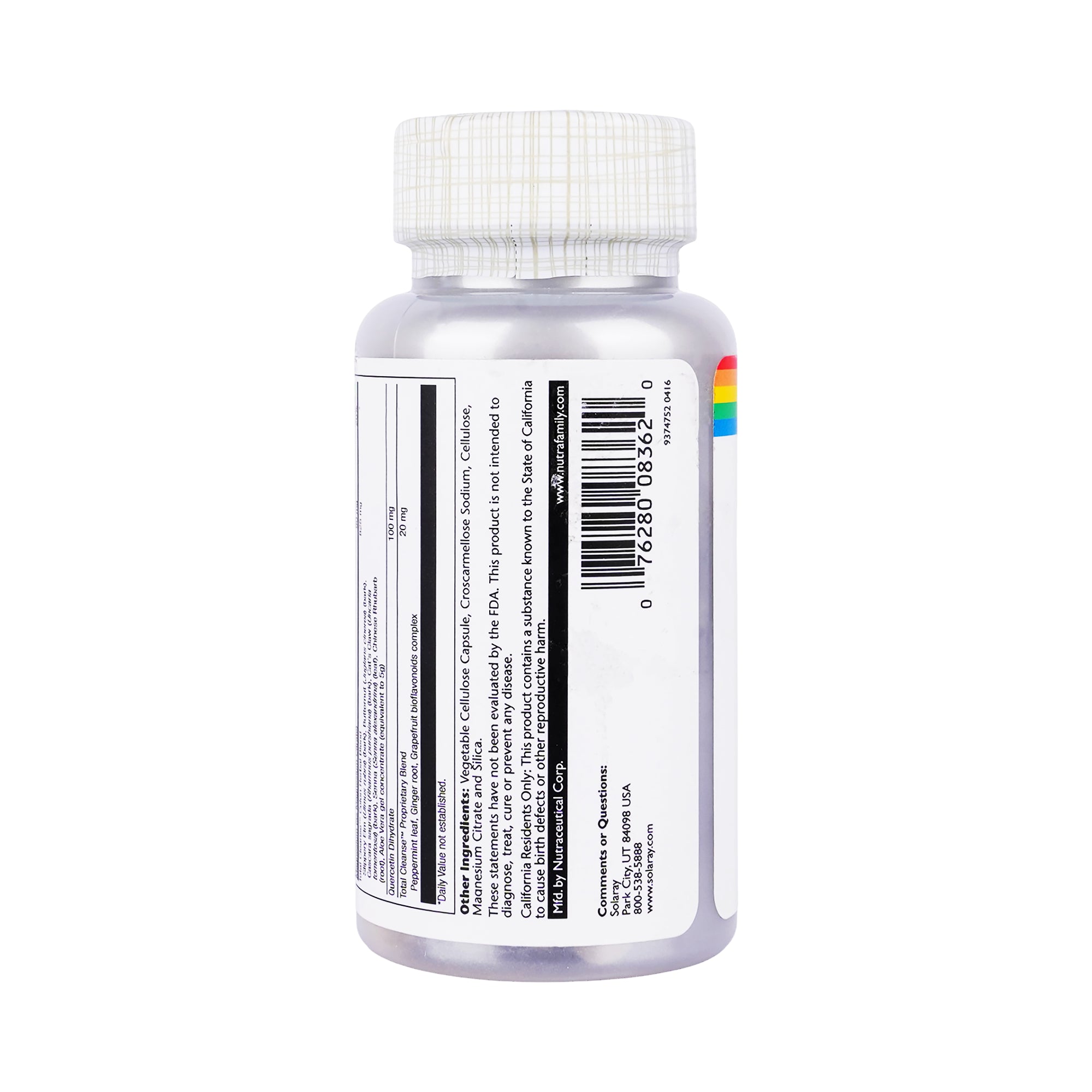 33365-Solaray Total Cleanse Colon 60 Veg Capsules +1