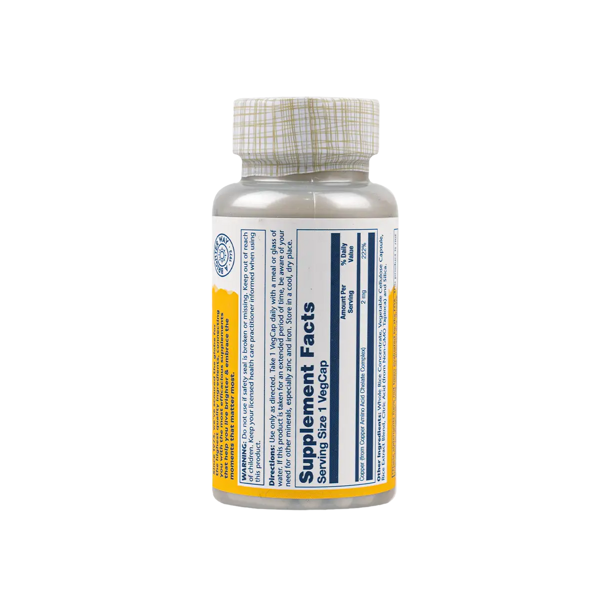 33367-Solaray Copper 2mg 100vegcap +1
