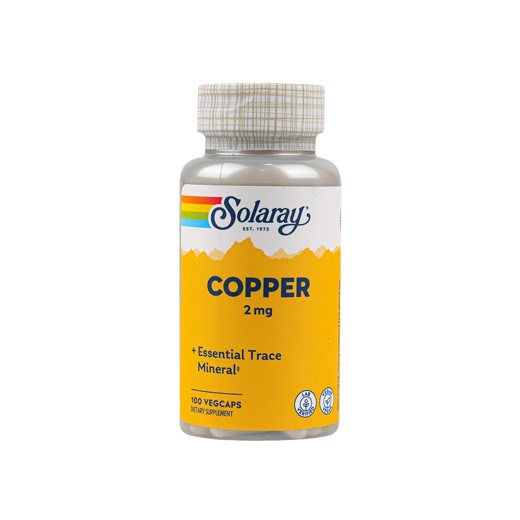 Solaray Copper 2mg 100vegcap