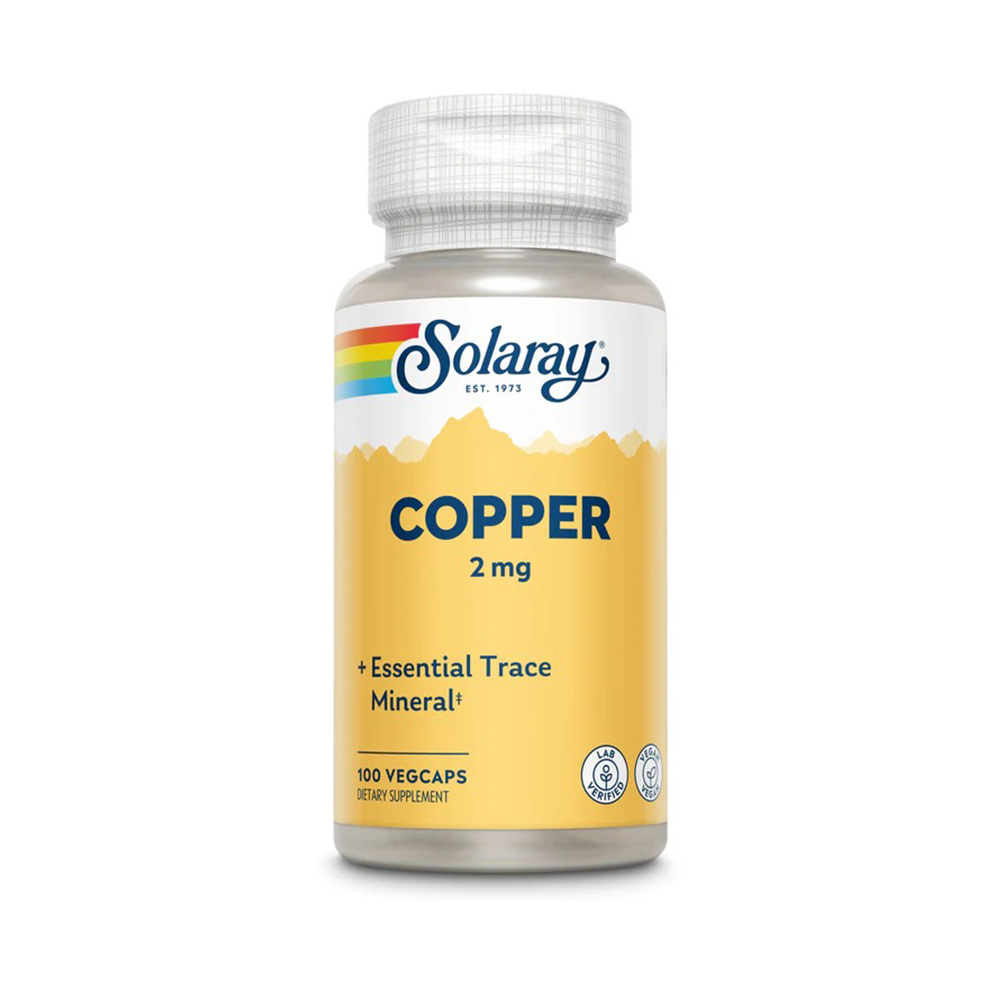 Solaray Copper 2mg 100vegcap
