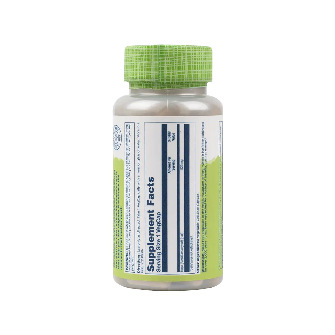 33374-Solaray Maca 525Mg 100 Vegcaps +1