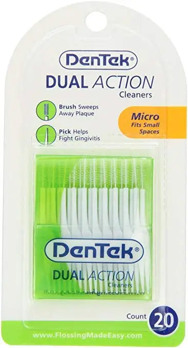 Dentek Dual Action Cleaners 20Pcs