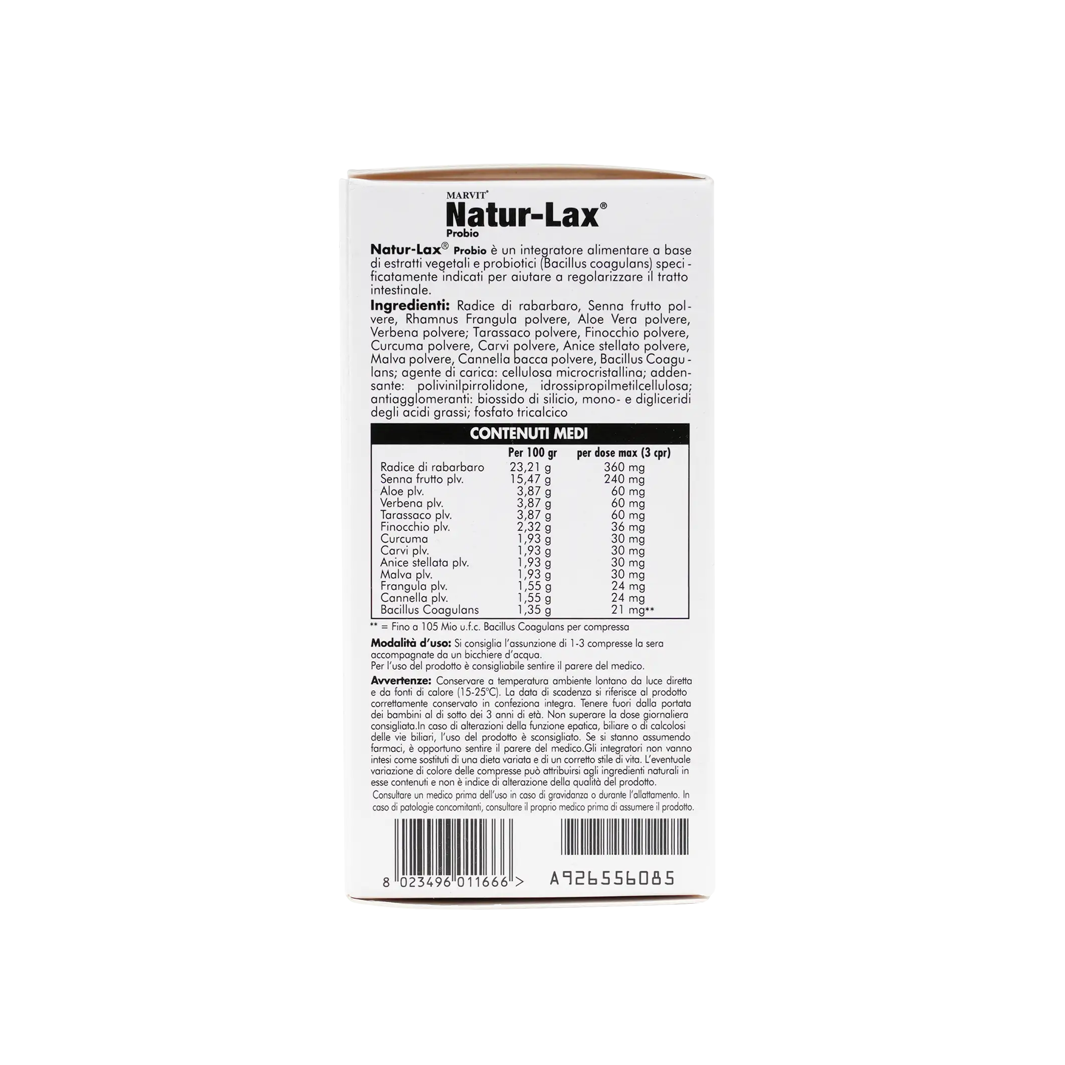 Marvit Natur-Lax 60 Tablets