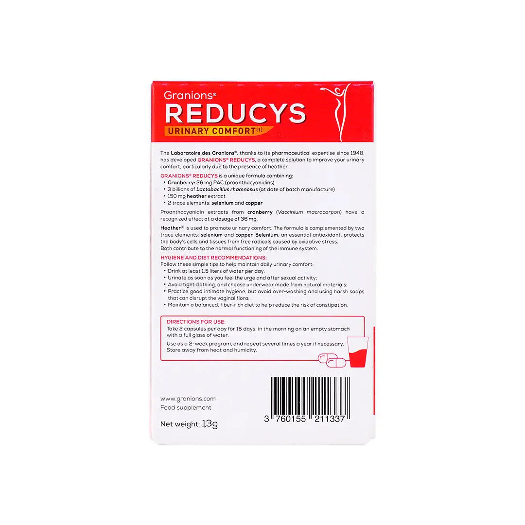 Granions Reducys Urinary Discomfort 30Cap +3