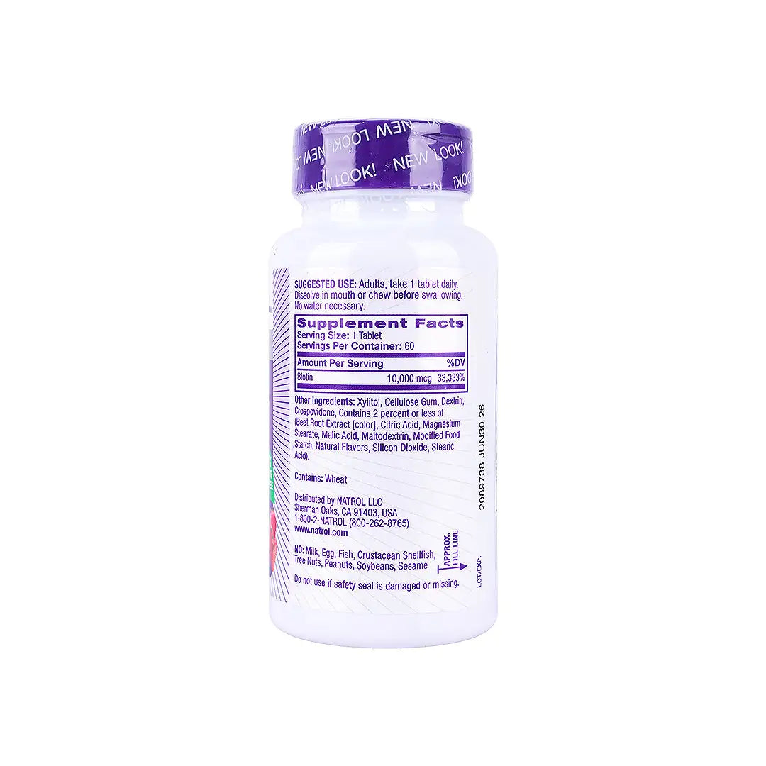 Natrol Biotin 10.000Mcg 60Tab +1