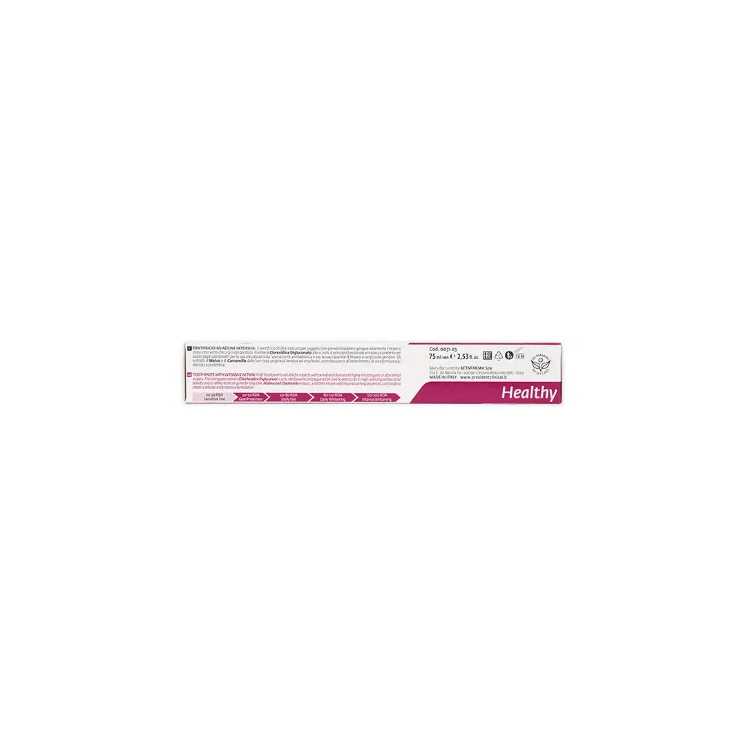 33853-President Healthy Profi Toothpaste 75ml +3