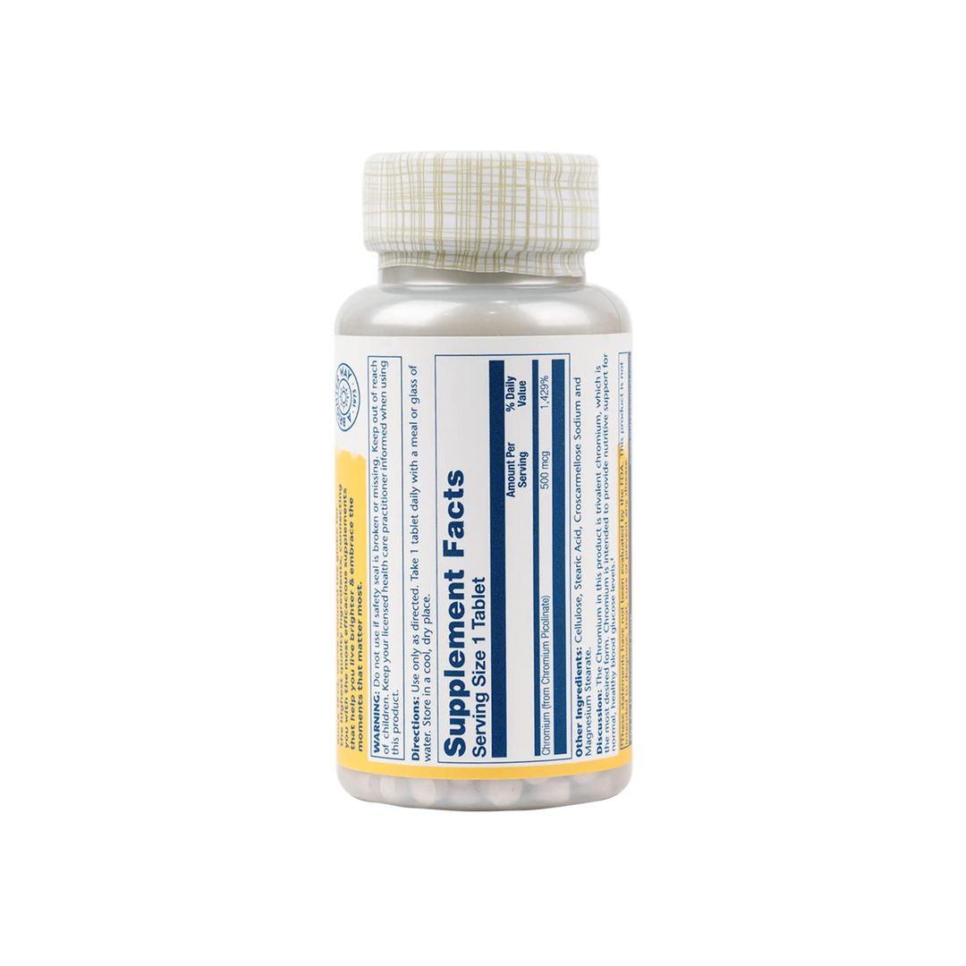 34133-Solaray Chromium Picolinate 500Mcg 60Tab +1