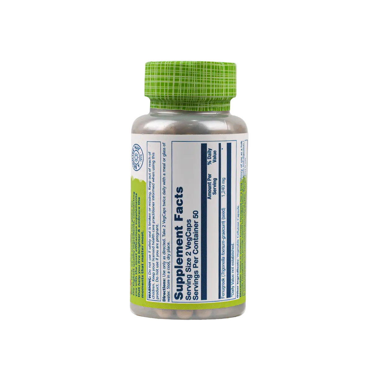 Solaray Fenugreek 1240mg 100vegcap