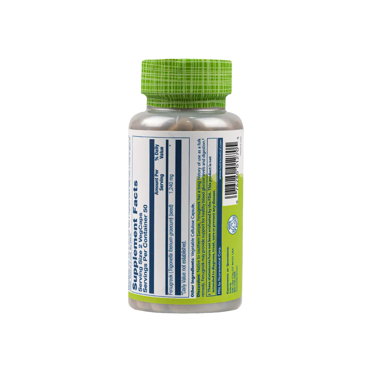 34135-Solaray Fenugreek 1240mg 100vegcap +2
