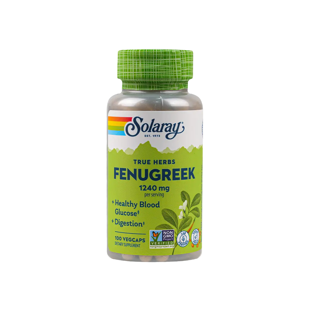 34135-Solaray Fenugreek 1240mg 100vegcap