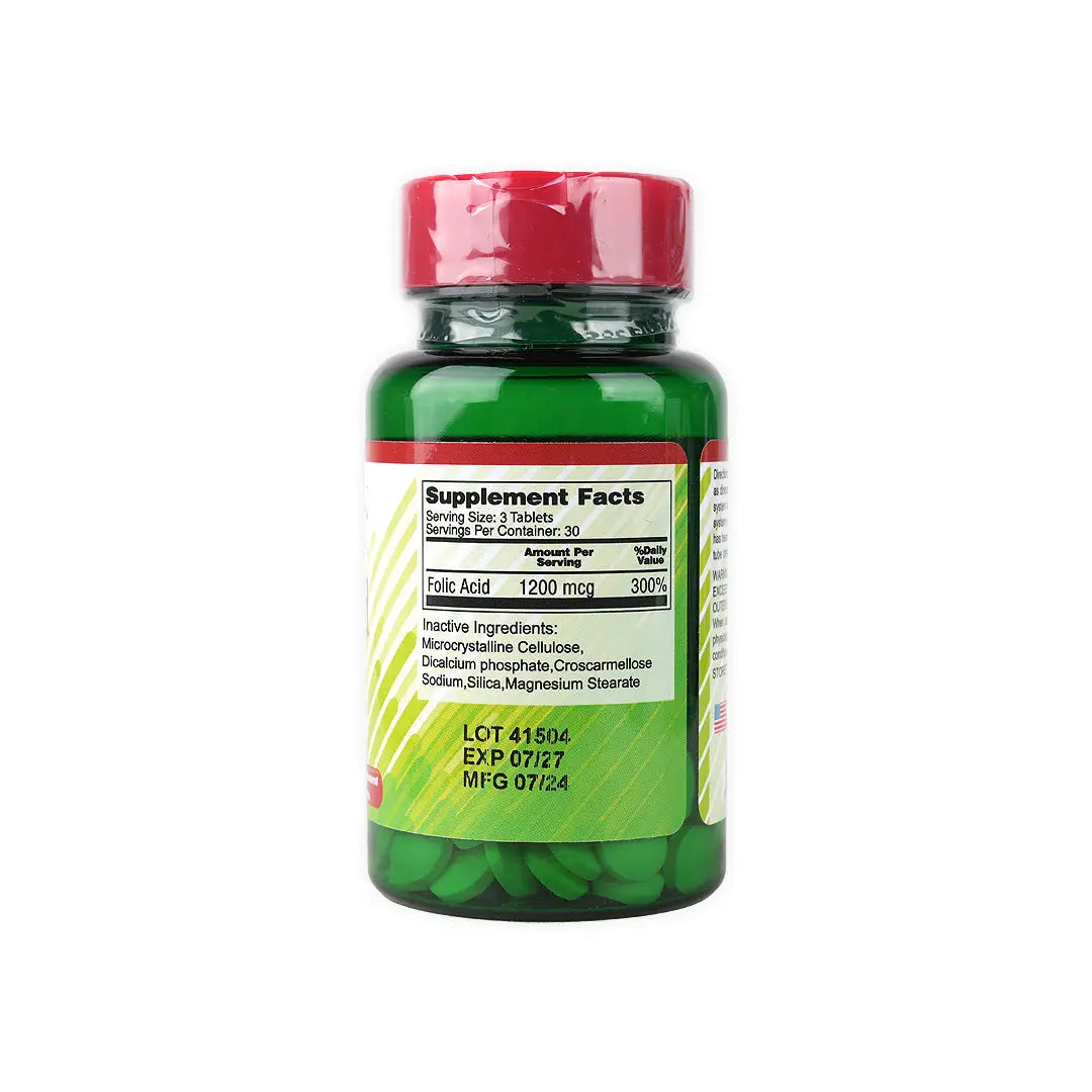 34151-Human Folic Acid 1200mcg 90tab +1