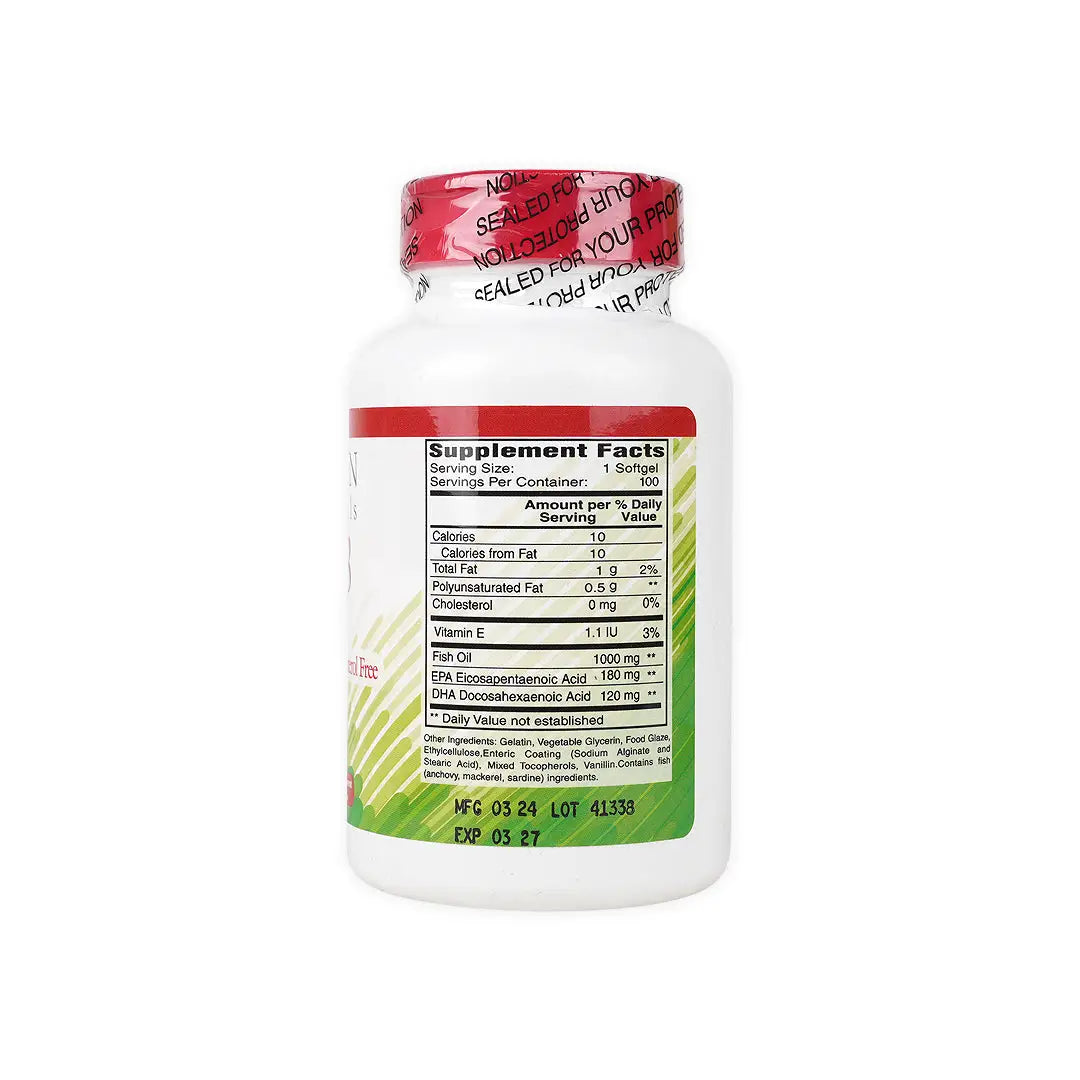 34155-Human Omega-3 1000mg 100cap +1