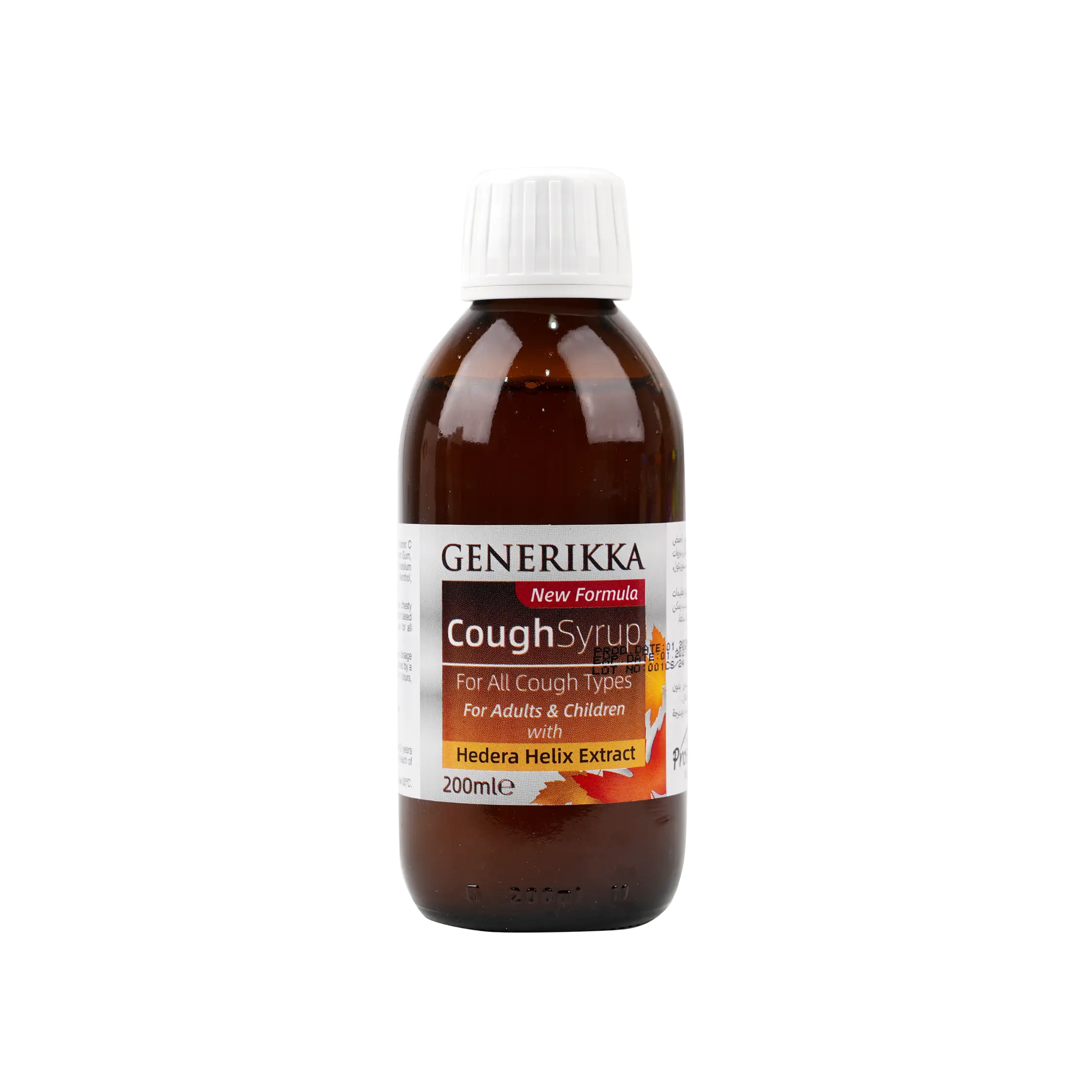 Generikka Cough Syrup 200Ml-Orange Flavor