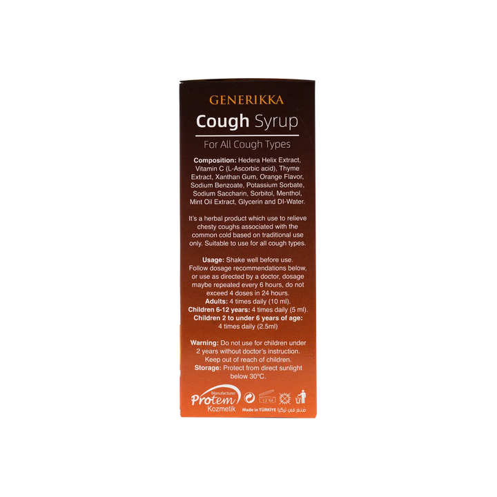 34168-Generikka Cough Syrup 200Ml-Orange Flavor +5