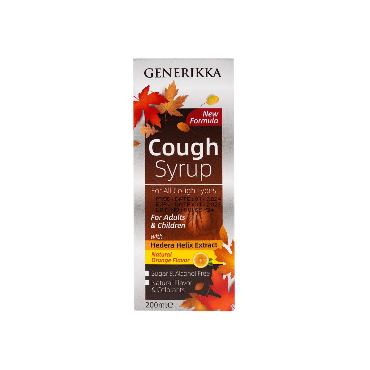 34168-Generikka Cough Syrup 200Ml-Orange Flavor
