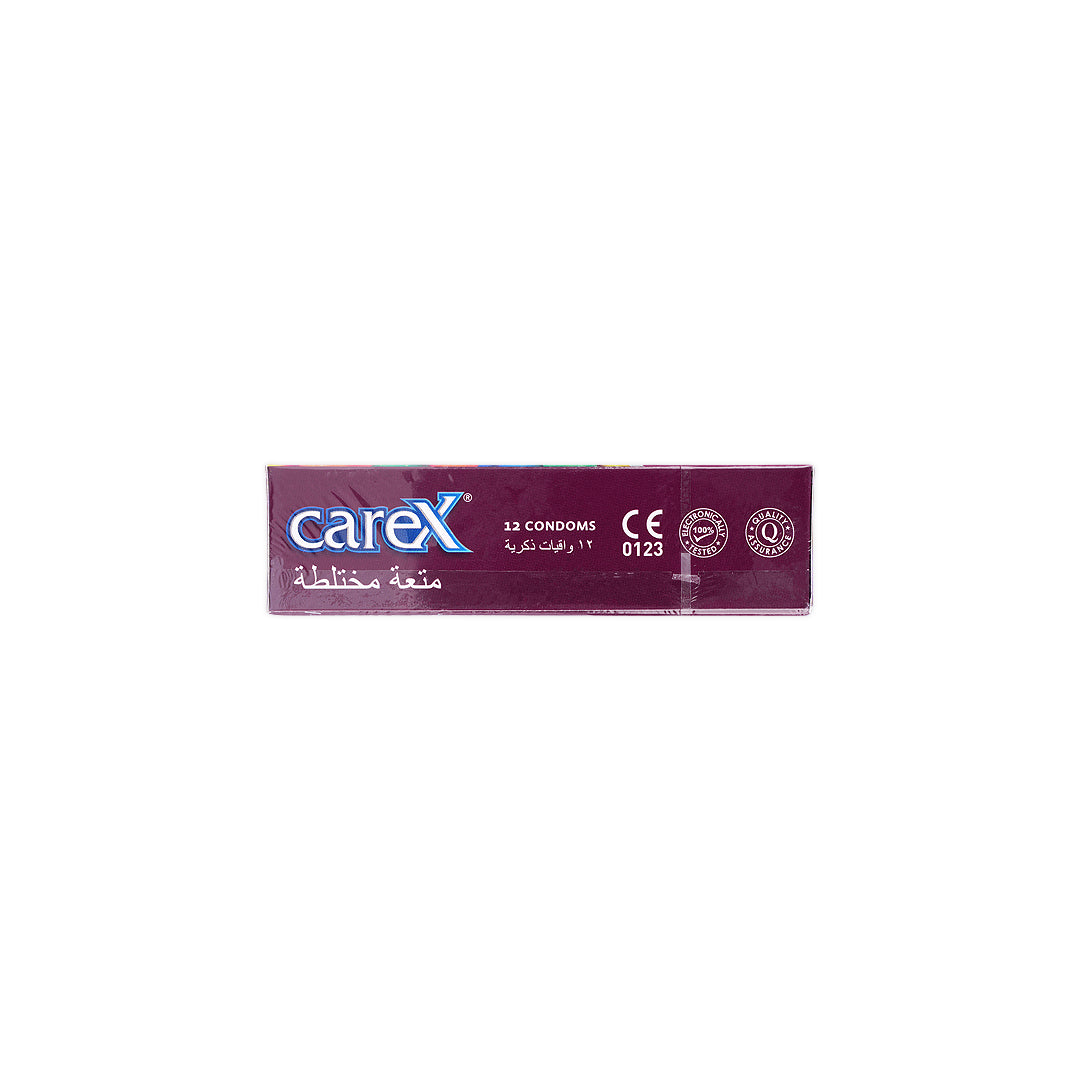 carex condom multi pleasure 12pcs