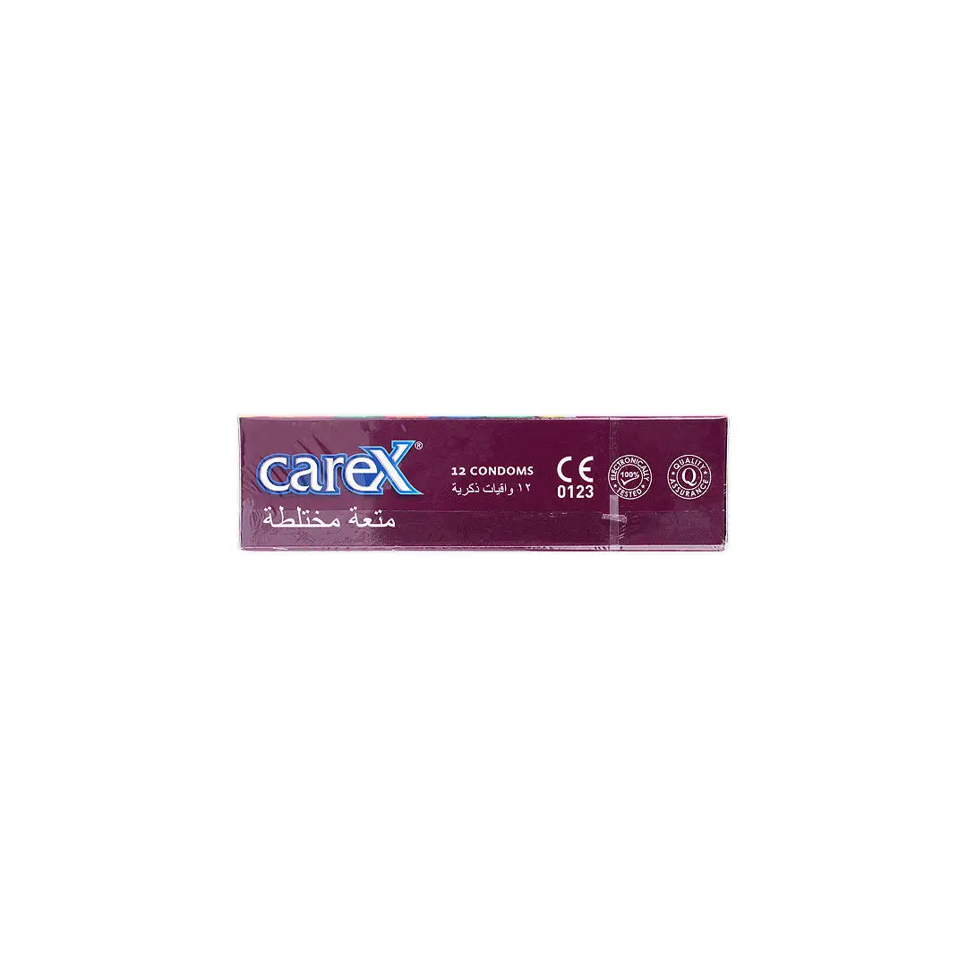 carex condom multi pleasure 12pcs
