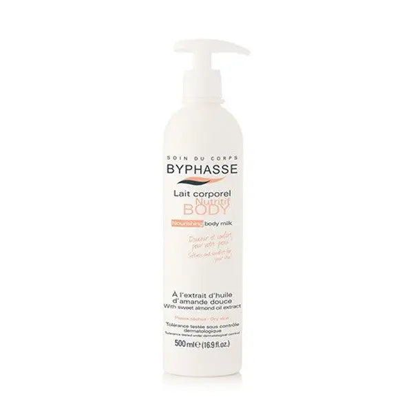Byphasse Body Milk Nourishin Almond Pump 500M 1049