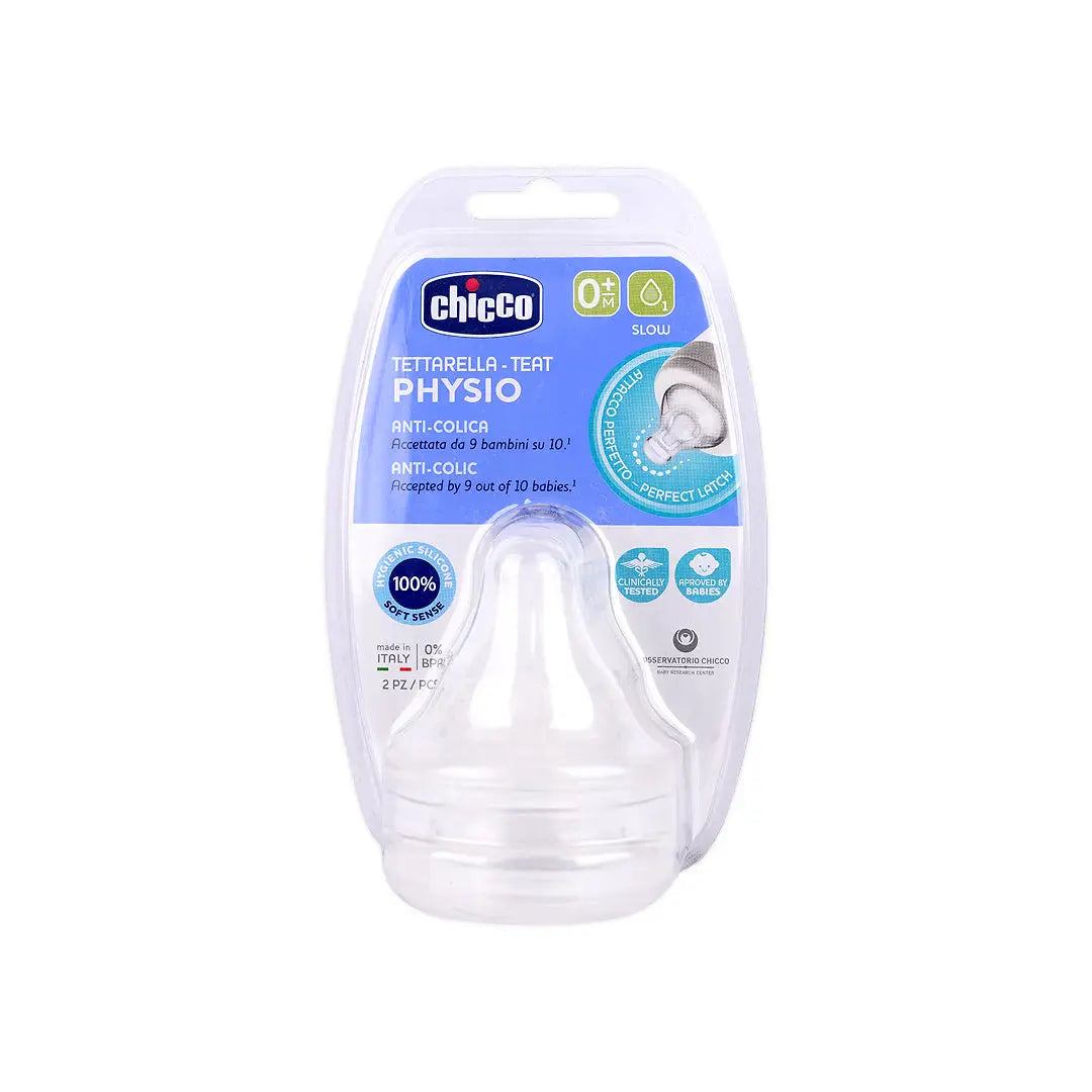 Chicco Physio Anti-Colic Slow 2pcs (0m+)-2196