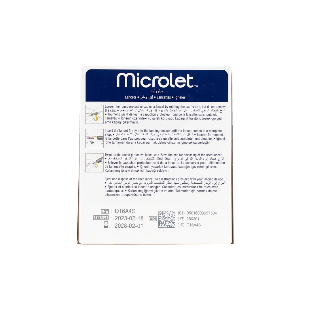 34568-Microlet Lancets 200pcs +3