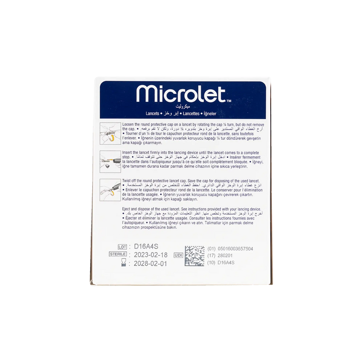 34568-Microlet Lancets 200pcs +3