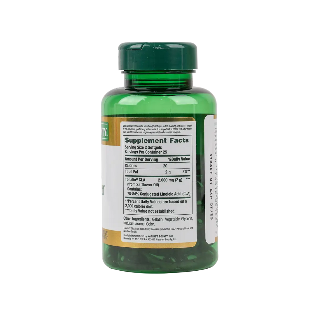 34608-NATURES BOUNTY CLA 1000MG TONALIN 50CAP +1