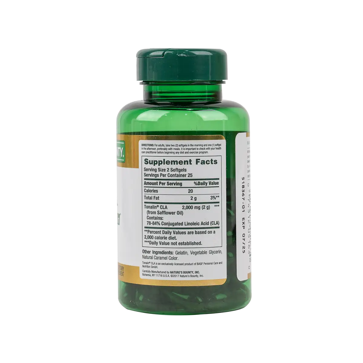 34608-NATURES BOUNTY CLA 1000MG TONALIN 50CAP +1