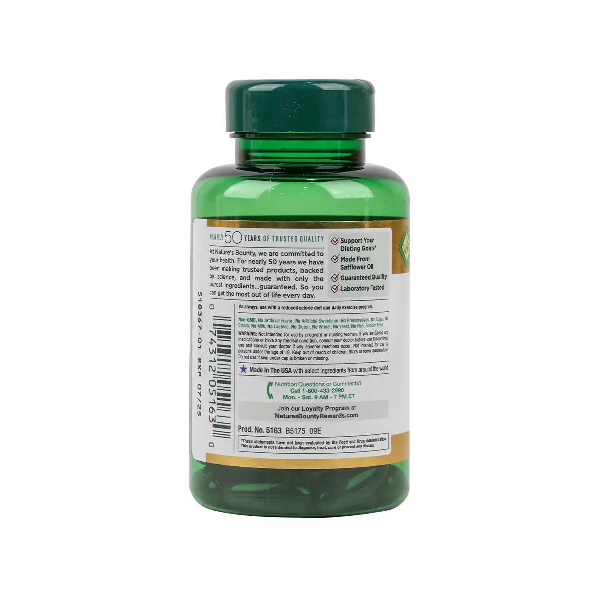 Natures Bounty Cla 1000Mg Tonalin 50Cap
