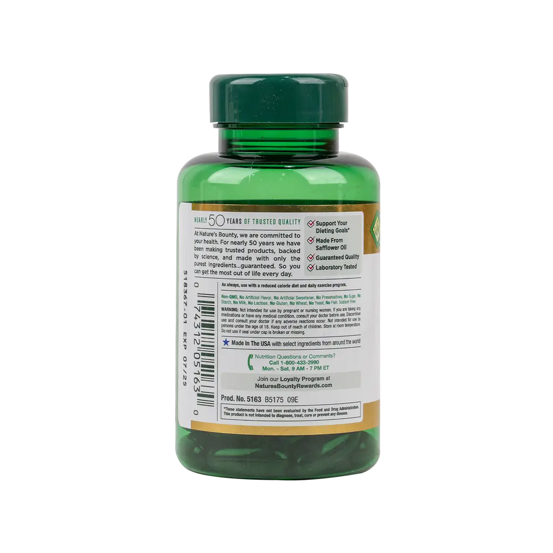 34608-NATURES BOUNTY CLA 1000MG TONALIN 50CAP +2