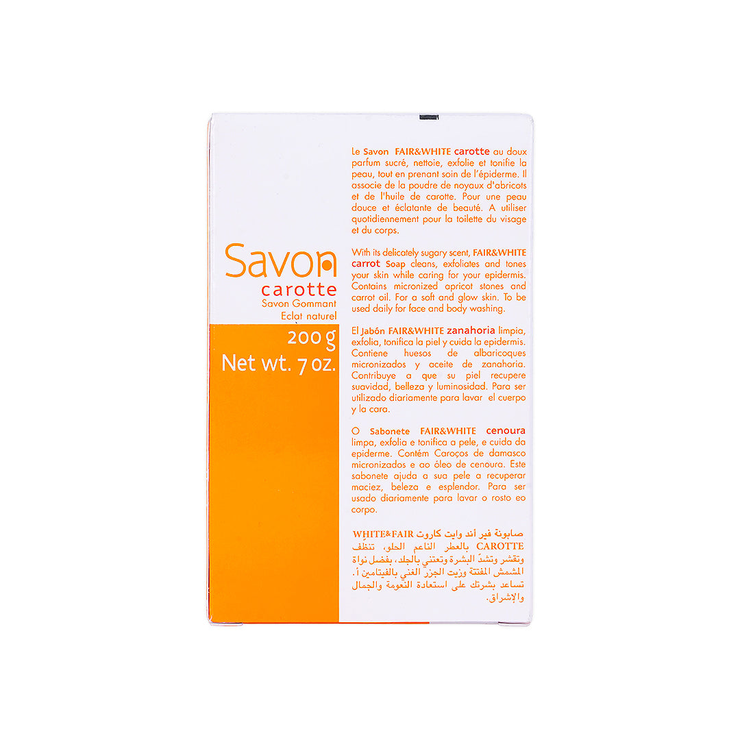 Fair And White Savin Carotte Soap 200G +6