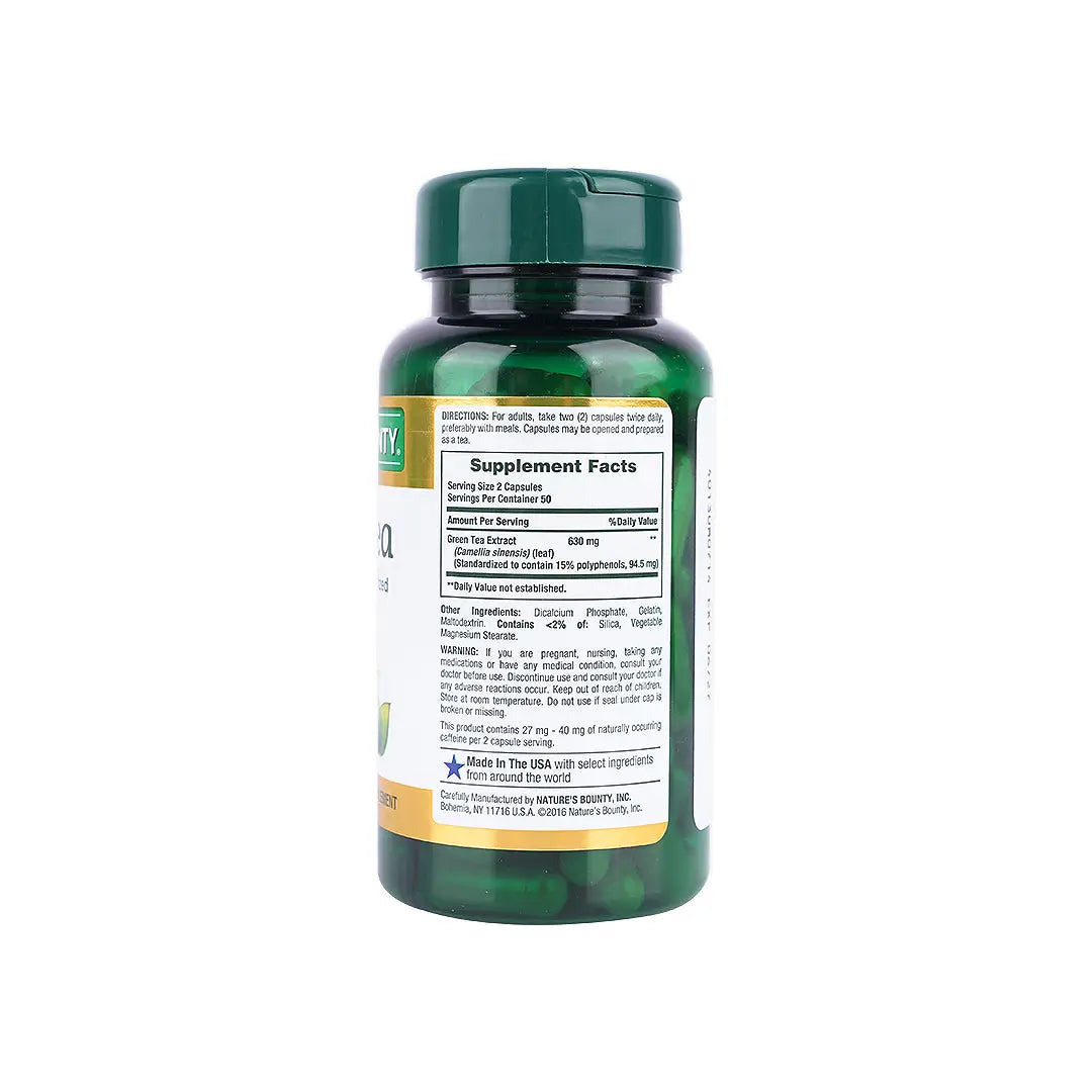natures bounty green tea 315mg 100cap