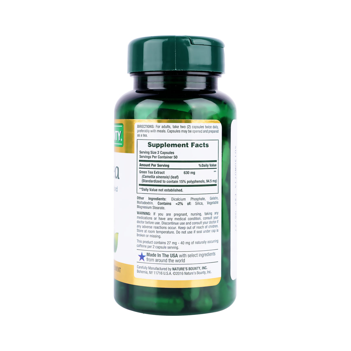 34628-Nature'S Bounty Green Tea 315Mg 100 capsules +1