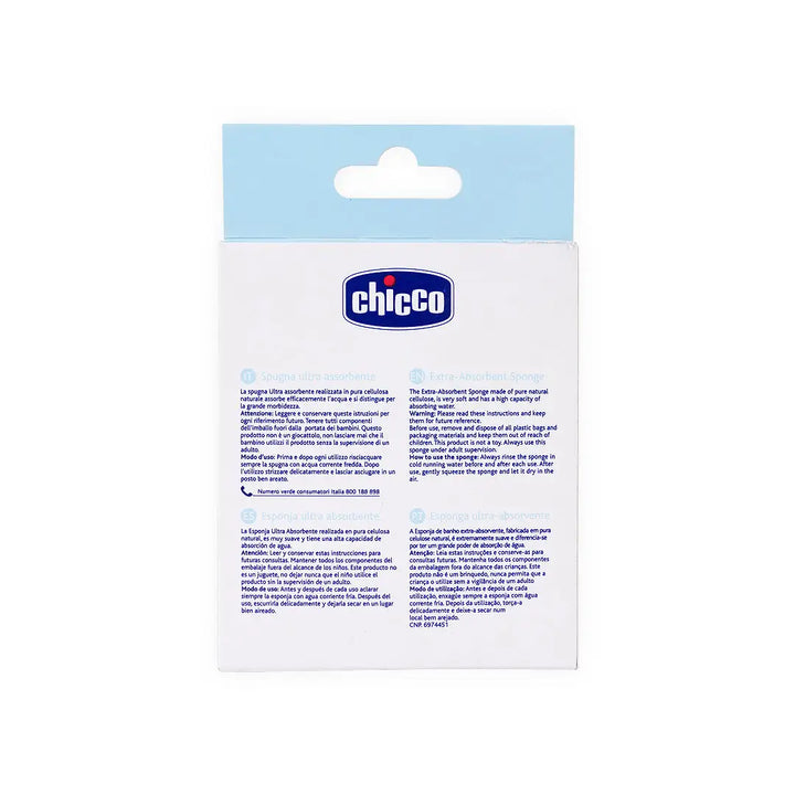 34673-Chicco (0m+) Extra- Absorbent Sponge +4