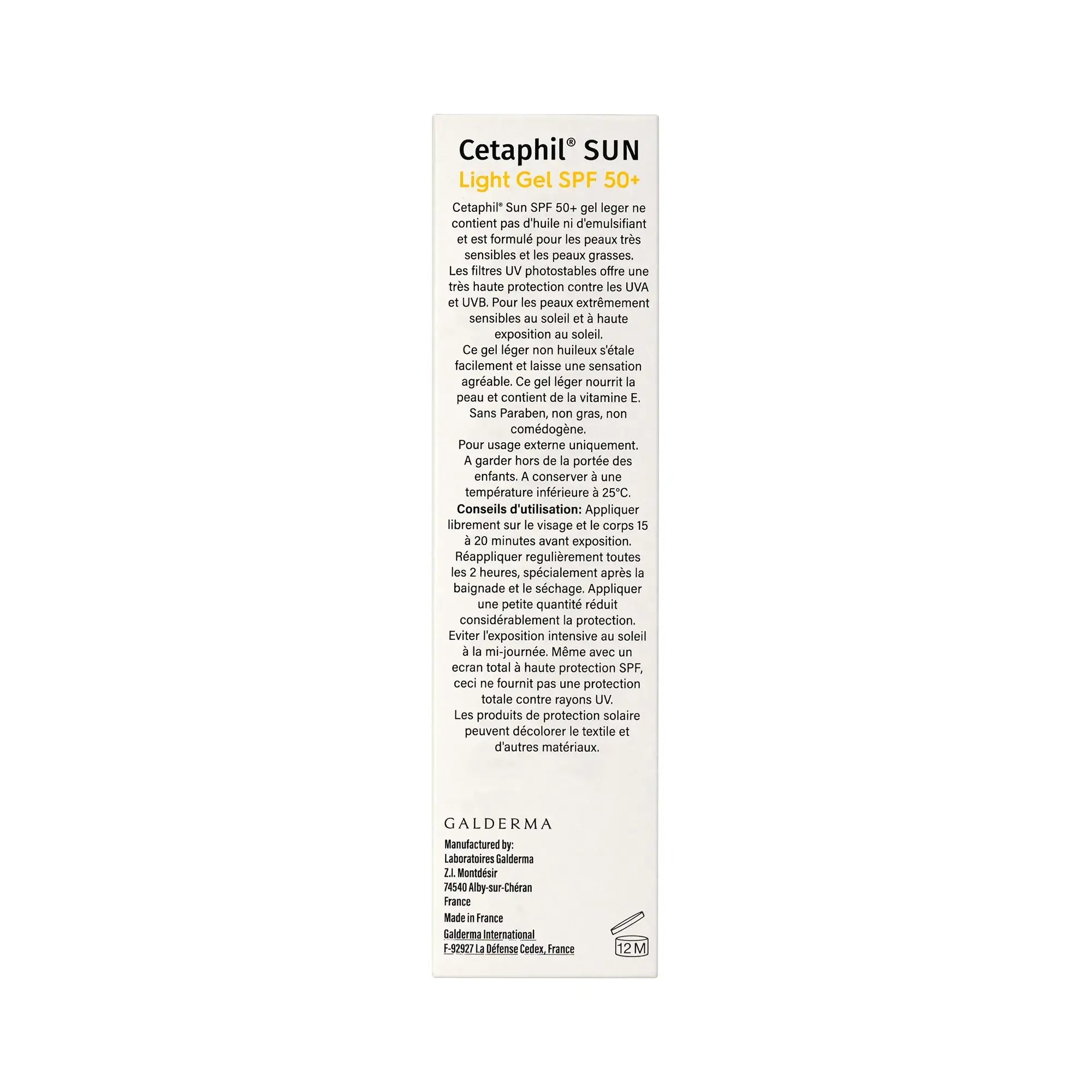 CETAPHIL SUN SPF 50+ LIGHT GEL 50ML