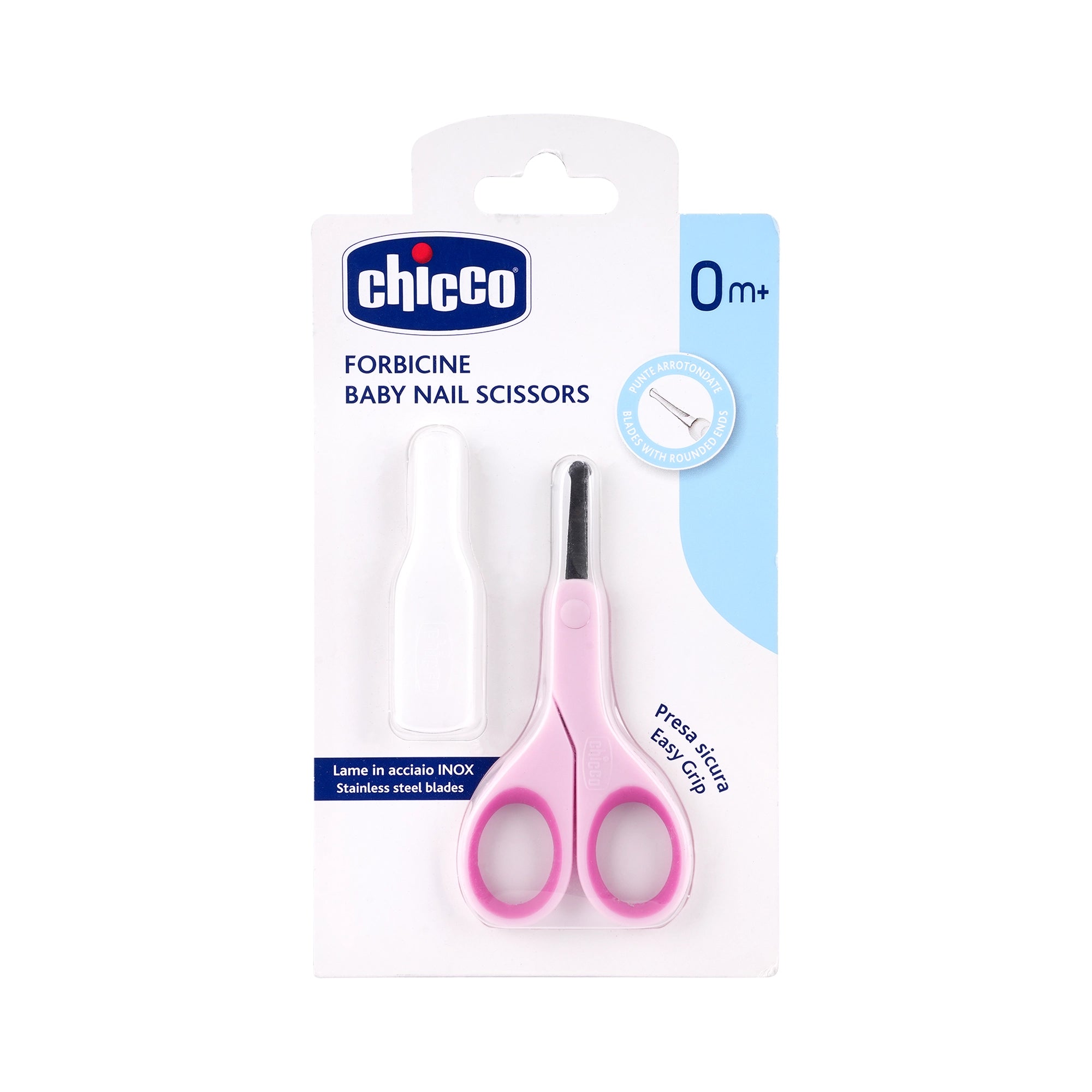 34764-Chicco Forbicine Baby Nail Scissors Pink (0m+) +1