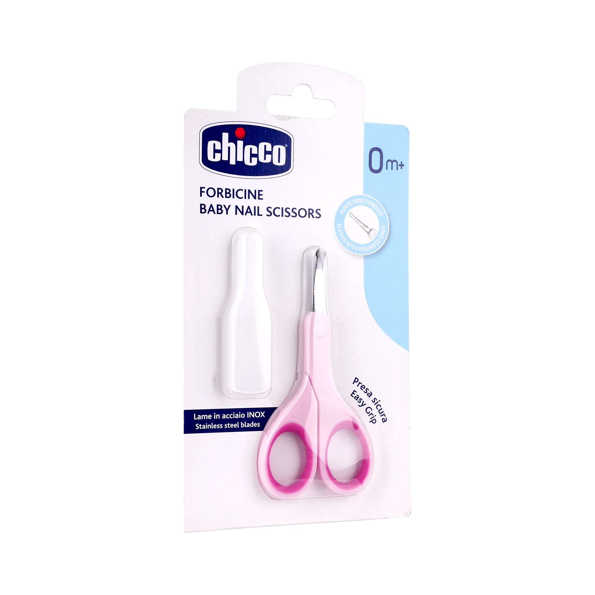34764-Chicco Forbicine Baby Nail Scissors Pink (0m+)