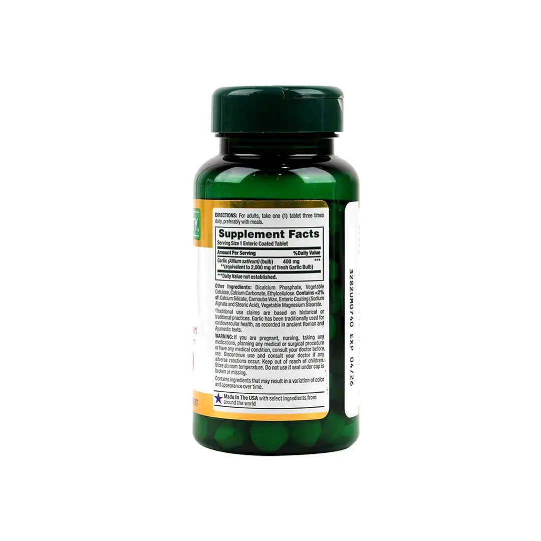 34869-NATURES BOUNTY GARLIC 2000MG 120TAB +1
