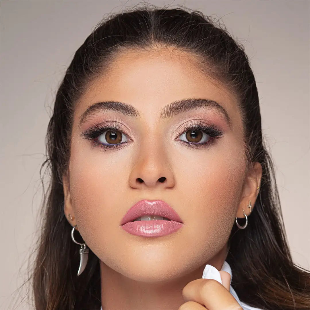 34886-Bella Glow Monthly Lenses - Radiant Hazelnut +1
