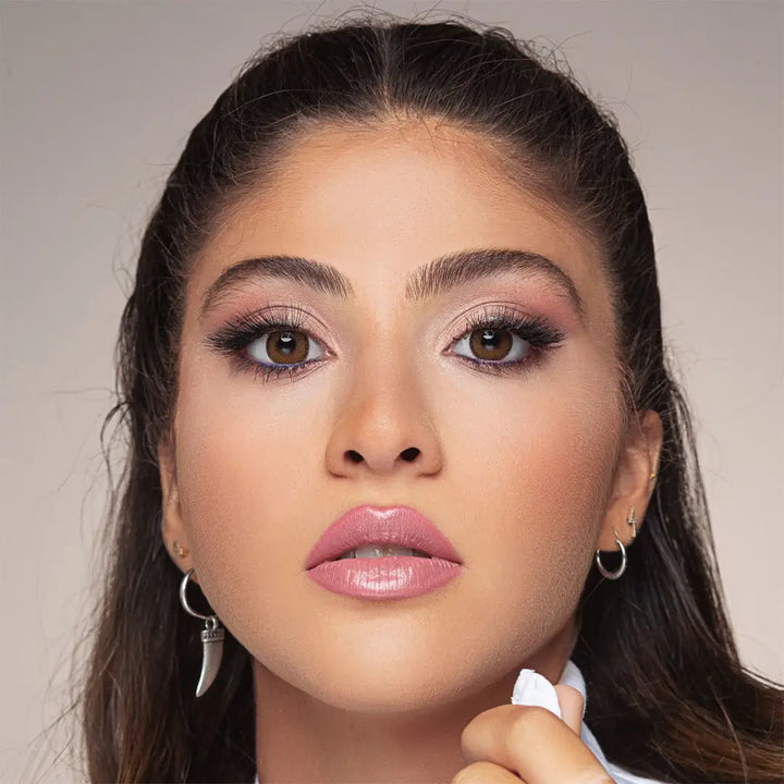 34886-Bella Glow Monthly Lenses - Radiant Hazelnut +1