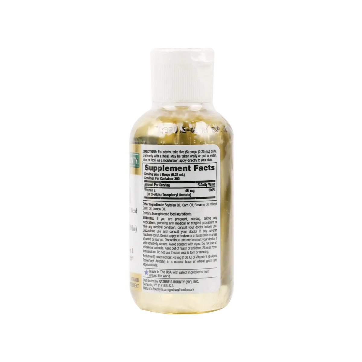 35034-NATURES BOUNTY VITAMIN E-OIL 30.000IU 74ML +1
