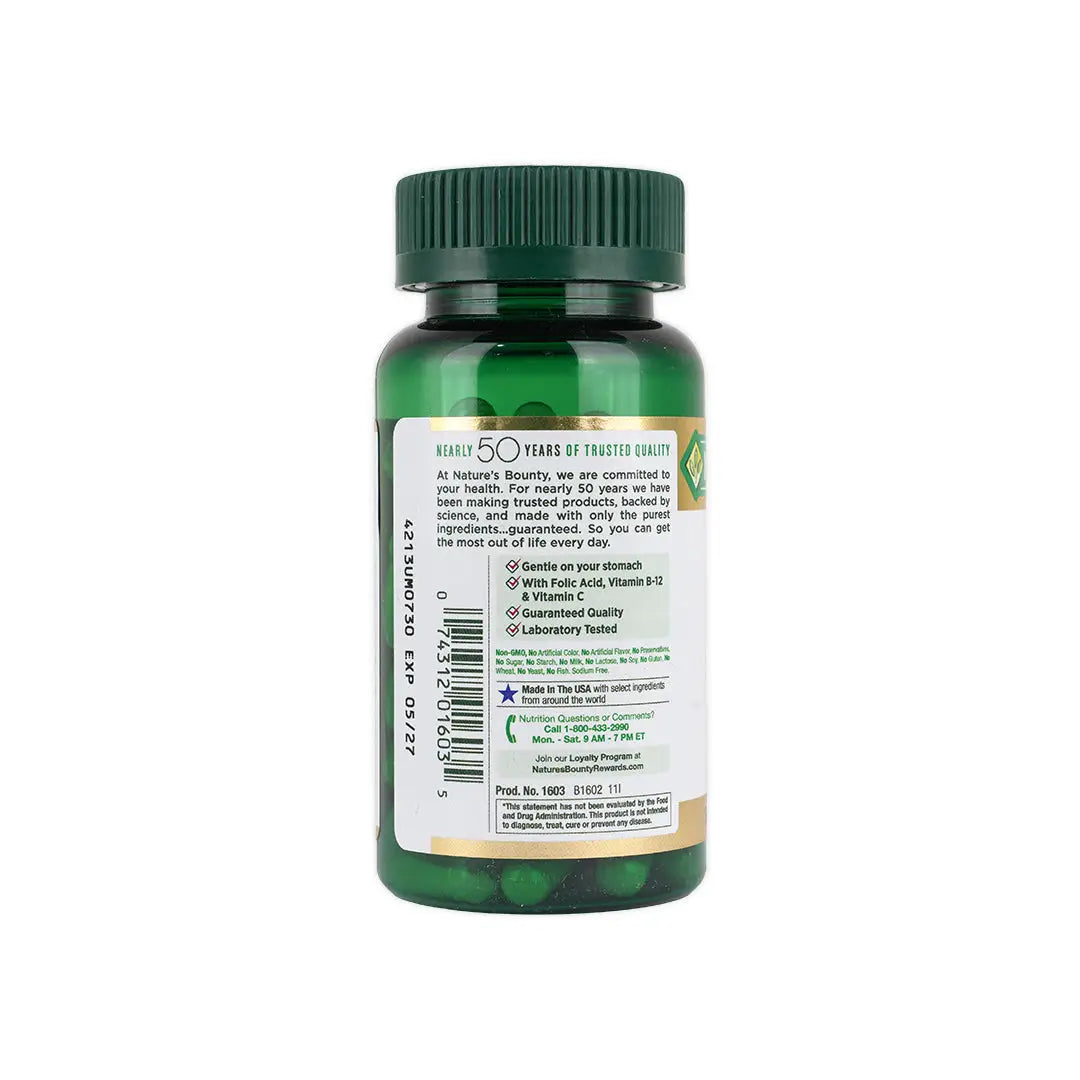 Natures Bounty Gentle Iron 28Mg 90Cap