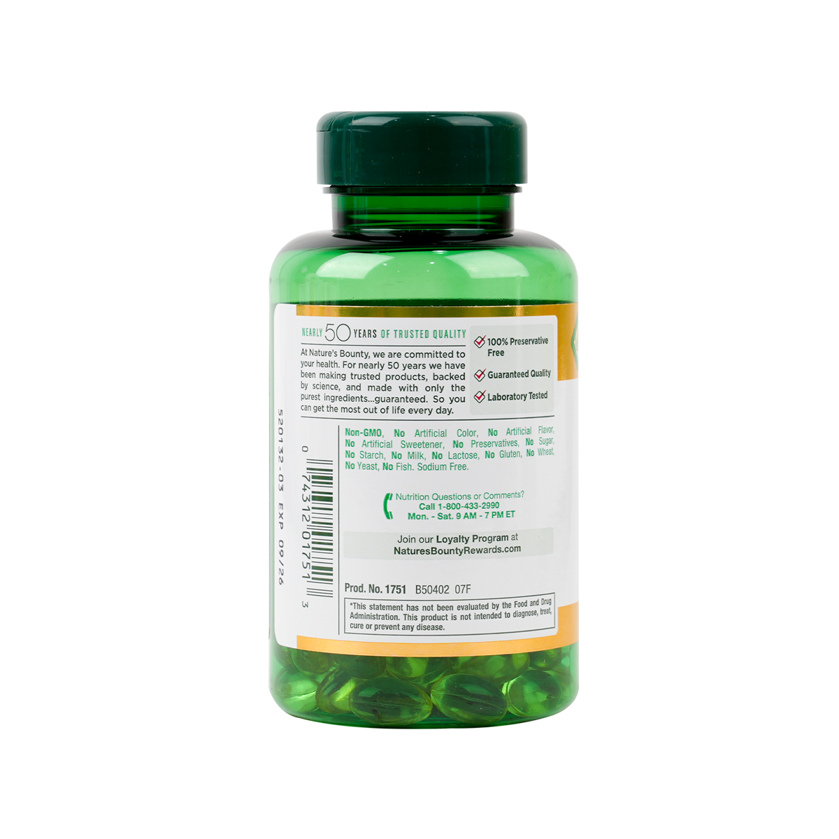 NATURES BOUNTY VITAMIN E-180MG 120CAP