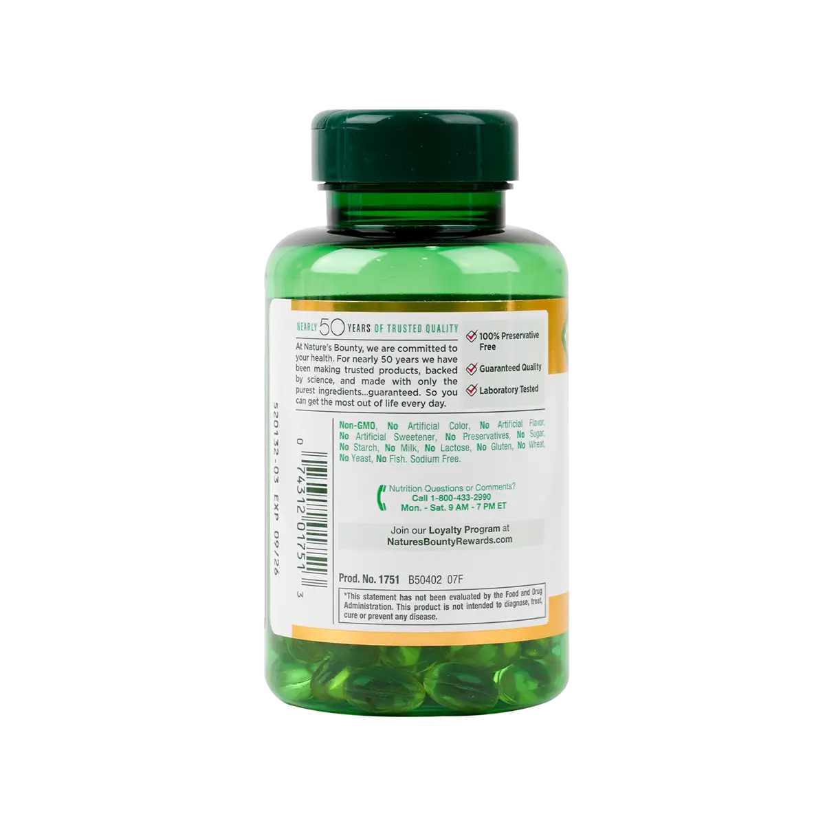 Natures Bounty Vitamin E-180Mg 120Cap