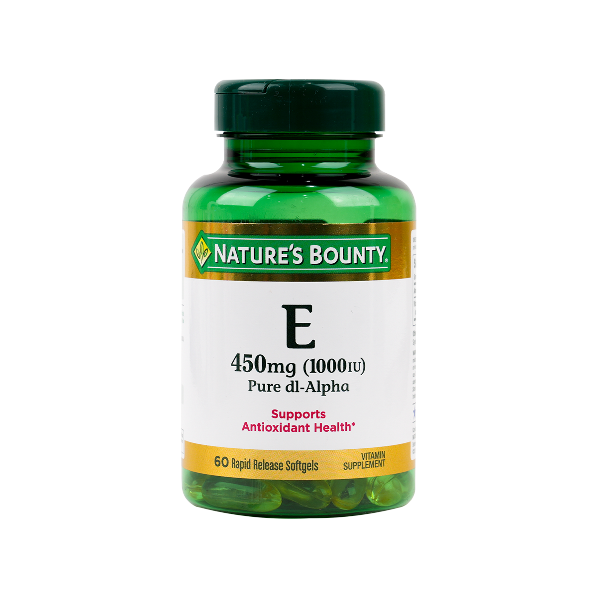 NATURES BOUNTY VITAMIN E 450MG (1000IU) 60CAP